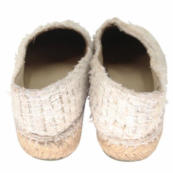 Chanel Espadrille 38 Tweed Patent Leather Cap Toe Flats CC-S0207P-C041 - Picture 8 of 10